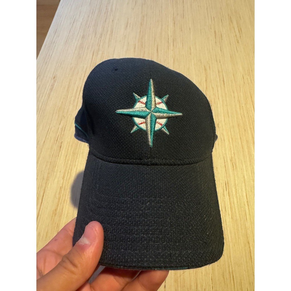 New Era Seattle Mariners MLB Authentic Batting Practice Hat Navy Blue 47